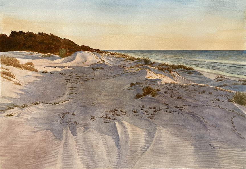 <em>Daybreak Dunes</em><span>watercolor</span><span>20 x 14</span><span>$620</span>