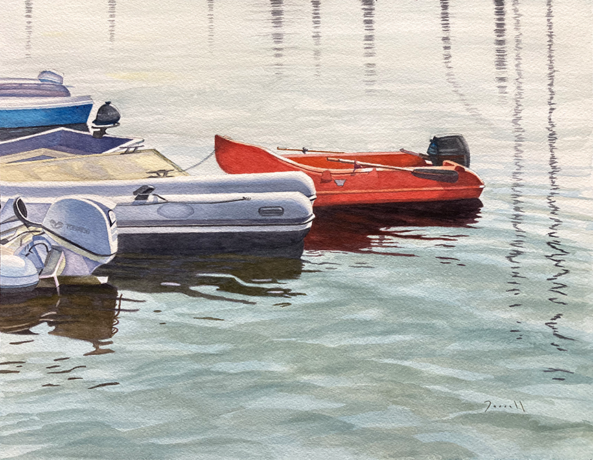 <em>Red Dinghy</em><span>watercolor</span><span>14 x 11</span><span>$385</span>